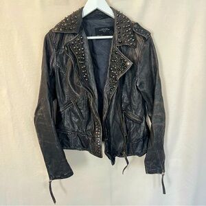 Allsaints spitalfields 100% leather jacket